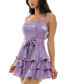 ფოტო #3 პროდუქტის Juniors' Tiered Ruffled Fit & Flare Dress