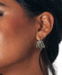 ფოტო #5 პროდუქტის 14K Gold Plated or Rhodium Plated Triple Chain Tenly Hoops Earrings