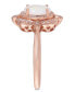 Фото #4 товара Aurora by EFFY® Opal (5/8 ct. t.w.) and Diamond (1/6 ct. t.w.) Oval Ring in 14k Rose Gold