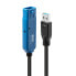 Lindy 10m USB 3.0 Active Extension Cable Pro - 10 m - USB A - USB A - USB 3.2 Gen 1 (3.1 Gen 1) - 5000 Mbit/s - Black