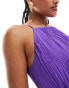 Фото #3 товара & Other Stories sleeveless midi dress with ruche and pleat detail in purple