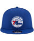 Фото #2 товара Men's Royal Philadelphia 76ers Official Team Color 9FIFTY Snapback Hat
