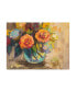 Фото #1 товара Jeanette Vertentes The Couple Orange and Blue Canvas Art - 19.5" x 26"
