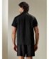 ფოტო #6 პროდუქტის Men's 22 Momme Contrast Trim Short Silk Pajama Set for Men