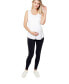 Maternity Stretch Leggings with Bump-Friendly Phone Pocket