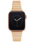 Фото #1 товара Ремешок Anne Klein Rose Gold-Tone Stainless Steel Bar Compatible with Apple Watch