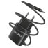 Фото #2 товара Ładowarka sieciowa 2x USB z wbudowanym kablem do iPhone Lightning 12W czarny