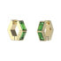 Фото #1 товара Huggie Me Timeless Green Cubic Zirconia Gold Plated Earrings JUBE03133JWYGEMT/U