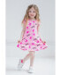 ფოტო #4 პროდუქტის Girls French Terry Skater Dress Pink Toddler| Child