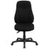 Фото #3 товара High Back Black Fabric Multifunction Ergonomic Swivel Task Chair
