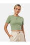 Фото #1 товара Sportswear Essential Slim-Fit Cropped Short-Sleeve Kadın T-shirt FB2873-386