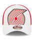 Фото #3 товара Men's White, Red Portland Trail Blazers Large Logo 39Thirty Flex Hat