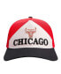 Men's Red/Black Chicago Bulls Pinch Chevron Adjustable Hat