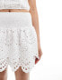 Фото #4 товара Iisla & Bird broderie layered tiered mini beach skirt in white