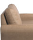 57.9" W Faux Leather Wilshire Loveseat with Rolled Arms
