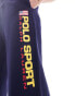 Фото #10 товара Polo Ralph Lauren Sport Capsule joggers with side logo in navy