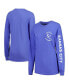 Women's Royal Kansas City Royals Team Pigment Dye Long Sleeve T-shirt