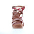 Фото #3 товара Bed Stu Juliana F374002 Womens Brown Leather Slip On Wedges Sandals Shoes 6