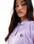 Fred Perry polo shirt in light purple lila, 36 - фото #4