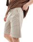 Jack & Jones tech cargo shorts in beige