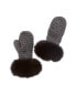 Фото #1 товара Перчатки вязаные с начесом Surell Accessories Black для женщин