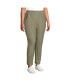 Фото #3 товара Plus Size Active High Rise Soft Performance Refined Tapered Ankle Pants