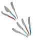 Фото #5 товара Laguiole Coral and Turquoise Cheese Knife and Spreader Set, 7 Piece