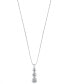 Фото #4 товара Sirena energy Diamond Three-Stone Pendant Necklace (1/3 ct. t.w.) in 14k Yellow Gold or White Gold