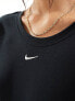 Фото #5 товара Nike mini-ribbed scoop back t-shirt in black