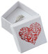 Фото #1 товара Подарочная упаковка JK Box Белая коробка с сердцем LD-3 / A1 / A7