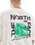 The North Face Half Dome Photo backprint oversized t-shirt in off white