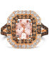 Фото #2 товара Кольцо Le Vian Peach Morganite Diamond Halo