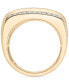 ფოტო #4 პროდუქტის Men's Diamond Multirow Cluster Ring (2 ct. t.w.) in 10k Gold