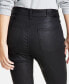 Women's Pocket Coated-Denim Skinny Jeans