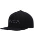 Фото #1 товара Бейсболка с пряжкой RVCA Big Boys Black Logo TwillSnapback Hat