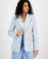ფოტო #1 პროდუქტის Women's Multicolored Tweed Blazer