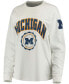 Фото #1 товара Women's White Michigan Wolverines Edith Long Sleeve T-shirt