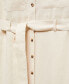 ფოტო #9 პროდუქტის Women's 100% Linen Shirty Dress