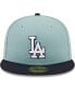 Фото #3 товара Men's Light Blue, Navy Los Angeles Dodgers Beach Kiss 59FIFTY Fitted Hat