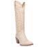 Dingo High Cotton Embroidery Snip Toe Cowboy Womens Beige Casual Boots 01-DI936 9.5 - фото #2