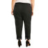 Фото #2 товара Lifestyle Attitudes Women's Plus Size Stretch Woven Pant with Crochet Trim 22W