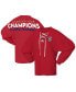 ფოტო #1 პროდუქტის Women's Red Florida Panthers 2024 Stanley Cup Champions Lace-Up Spirit Long Sleeve Top