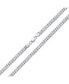 ფოტო #1 პროდუქტის Solid Sterling Silver 150 Gauge 5MM Heavy Curb Miami Cuban Chain Necklace Nickel-Free 18 Inch