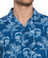 Фото #4 товара Men's Regular-Fit Textured Palm Tree Short-Sleeve Shirt