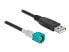 Delock 90490 - 1 m - HSD Z - USB 2.0 Type-A - Black