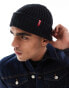 Фото #3 товара Levi's ribbed beanie with red tab logo in black