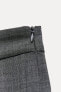 Фото #9 товара Мини-юбка из шерстяной смеси с боковыми складками ZARA коллекции Wool Blend