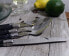 Фото #4 товара Laguiole 20-Piece French Black Flatware Set, Service for 4