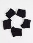 Фото #6 товара ASOS DESIGN 5 pack trainer socks in black