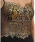 Фото #3 товара Women's Metallic Foiled Lace Bustier Top